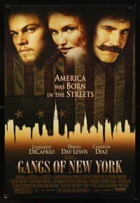 4t061 GANGS OF NEW YORK DS 1sh '02 Scorsese, Leonardo DiCaprio, Cameron Diaz, Daniel Day-Lewis