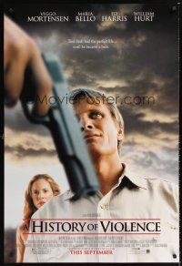 4t073 HISTORY OF VIOLENCE advance DS 1sh '05 David Cronenberg, Viggo Mortensen, Ed Harris