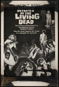 4t178 NIGHT OF THE LIVING DEAD style A Kilian foil 1sh R93 George Romero zombie classic!
