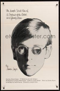 4t336 PORTRAIT OF THE ARTIST AS A YOUNG MAN arthouse 1sh '79 James Joyce, cool image!