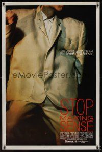 4t370 STOP MAKING SENSE 1sh '84 Jonathan Demme, Talking Heads, close-up of David Byrne's suit!