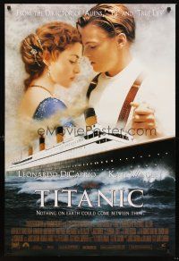 4t160 TITANIC style B int'l DS 1sh '97 directed by James Cameron, collide with destiny!