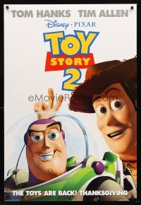 4t163 TOY STORY 2 advance DS 1sh '99 Woody, Buzz Lightyear, Disney and Pixar animated sequel!
