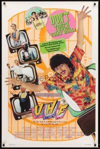 4t388 UHF style B 1sh '89 great wacky Weird Al Yankovic image, Michael Richards, Victoria Jackson!