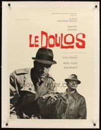 4w050 LE DOULOS linen French 23x32 '63 Jean-Paul Belmondo, directed by Jean-Pierre Melville!