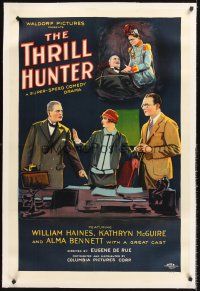 4w479 THRILL HUNTER linen style B 1sh '26 William Haines is kidnapped & marries king's daughter!