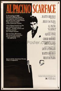 4x324 SCARFACE 40x60 '83 full-length Al Pacino as Tony Montana, Brian De Palma directed!