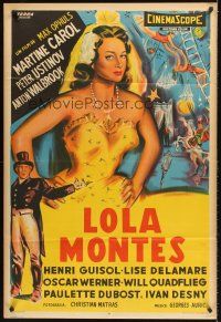 4x164 LOLA MONTES Argentinean '55 Max Ophuls, art of sexy circus performer Martine Carol!