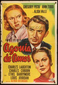 4x167 PARADINE CASE Argentinean '50s Alfred Hitchcock, Gregory Peck, Ann Todd, Alida Valli