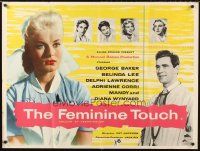 4x179 GENTLE TOUCH British quad '57 pretty nurse Belinda Lee, The Feminine Touch!