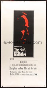 4x247 GODFATHER linen English 3sh '72 art of Marlon Brando, Francis Ford Coppola crime classic!