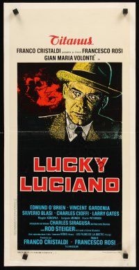 4x121 LUCKY LUCIANO Italian locandina '74 Gian Maria Volonte as the famous Mafioso mobster!