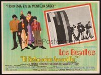 4x023 YELLOW SUBMARINE Mexican LC '68 cartoon image of Beatles John, Paul, Ringo & George!