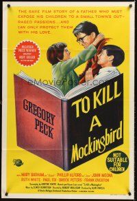 4y163 TO KILL A MOCKINGBIRD Aust 1sh '62 Gregory Peck, from Harper Lee's classic novel!
