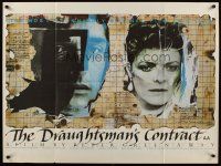 4y336 DRAUGHTSMAN'S CONTRACT British quad '83 directed by Peter Greenaway, cool artwork!