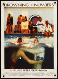 4y441 DROWNING BY NUMBERS French 15x21 '88 Joely Richardson, directed by Peter Greenaway!