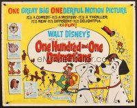 4y265 ONE HUNDRED & ONE DALMATIANS 1/2sh '61 most classic Walt Disney canine family cartoon!
