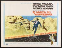 4y262 NORTH BY NORTHWEST 1/2sh R66 Cary Grant, Eva Marie Saint, Alfred Hitchcock classic!