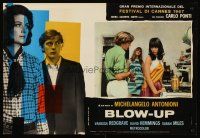 4y366 BLOW-UP Italian photobusta '67 Antonioni, Hemmings, Vanessa Redgrave & sexy Verushka!