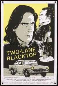 4y236 TWO-LANE BLACKTOP numbered 54/90 Alamo Drafthouse poster R08 Burns art of James Taylor!