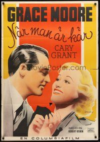 4y391 WHEN YOU'RE IN LOVE Swedish '37 Cary Grant marries Australian opera star Grace Moore!