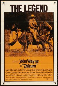 4z165 CHISUM 1sh '70 Andrew V. McLaglen, Forrest Tucker, The Legend big John Wayne!