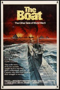 4z212 DAS BOOT style B int'l 1sh '82 The Boat, Wolfgang Petersen, WW II, Meyer submarine art!
