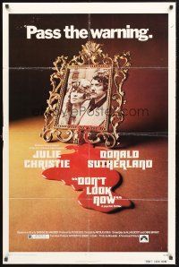4z240 DON'T LOOK NOW 1sh '73 Nicolas Roeg directed, Julie Christie, Donald Sutherland