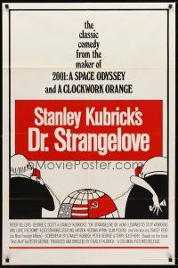 4z243 DR. STRANGELOVE 1sh R72 Stanley Kubrick classic, Sellers, Tomi Ungerer art!