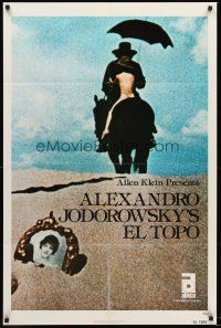 4z261 EL TOPO teaser 1sh R75 Alejandro Jodorowsky Mexican bizarre cult classic, very rare!