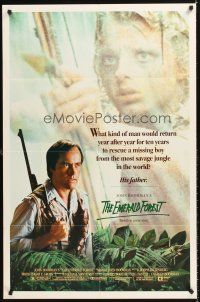 4z265 EMERALD FOREST 1sh '85 John Boorman, Powers Boothe, based on a true story!