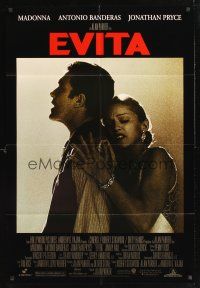 4z277 EVITA DS 1sh '96 Madonna as Eva Peron, Antonio Banderas, Alan Parker, Oliver Stone
