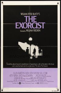 4z280 EXORCIST 1sh '74 William Friedkin, Max Von Sydow, William Peter Blatty horror classic!