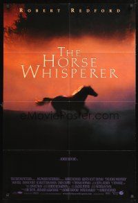 4z436 HORSE WHISPERER DS 1sh '98 star & director Robert Redford, cool running horse image!