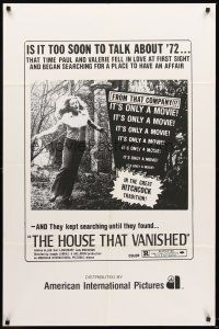 4z443 HOUSE THAT VANISHED 1sh '73 Andrea Allan on the run, Scream... And Die!