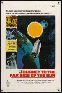 4z470 JOURNEY TO THE FAR SIDE OF THE SUN 1sh '69 Doppleganger, Earth meets itself in outer space!