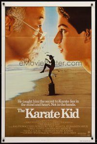 4z474 KARATE KID 1sh '84 Pat Morita, Ralph Macchio, teen martial arts classic!