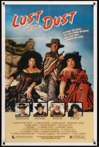 4z538 LUST IN THE DUST 1sh '84 Divine, Tab Hunter, together they ravaged the land, wild image!