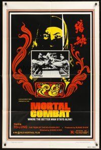 4z586 MORTAL COMBAT 1sh '81 Cheh Chang's Can que, To-Lung, cool martial arts image!