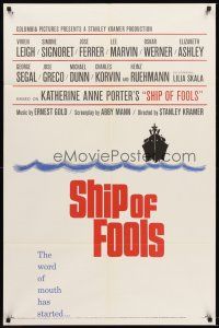 4z759 SHIP OF FOOLS 1sh '65 Stanley Kramer's movie based on Katharine Anne Porter's book!