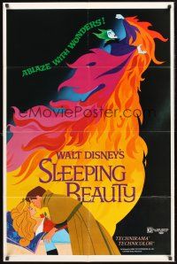 4z779 SLEEPING BEAUTY style A 1sh R79 Walt Disney cartoon fairy tale fantasy classic!