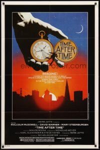 4z884 TIME AFTER TIME 1sh '79 Malcolm McDowell as H.G. Wells, David Warner as Jack the Ripper!