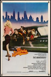 4z947 WANDERERS 1sh '79 Ken Wahl in Kaufman's 1960s New York City teen gang cult classic!