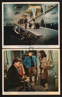 5a285 DALEKS' INVASION EARTH: 2150 AD 2 color English FOH LCs '66 English sci-fi from TV series!