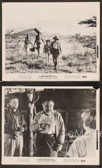 5a657 BOY TEN FEET TALL 4 8x10 stills '65 Edward G. Robinson & young Fergus McClelland in Africa!