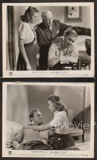 5a764 HOMICIDE 4 8x10 stills '49 Robert Douglas, sexy bad girl Helen Westcott!