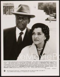5a382 SEPARATE BUT EQUAL 12 TV 7x9 stills '91 Sidney Poitier & Burt Lancaster in courtroom drama!
