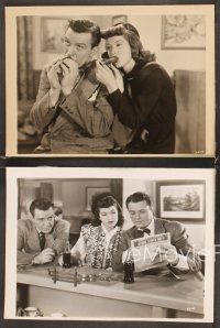 5a597 TOO MANY WINNERS 5 7.5x10 stills '47 Hugh Beaumont as detective Michael Shane & Trudy Marshall