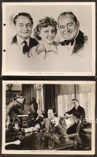 5a608 UNHOLY PARTNERS 5 8x10 stills '41 Edward G. Robinson, Edward Arnold, Laraine Day + Kusnet art