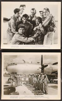 5a627 WILD BLUE YONDER 5 8x10 stills '51 Wendell Corey & soldiers with WWII B-29 bomber airplanes!